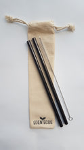 2 Stainless Steel Straws - With Bag and Brush