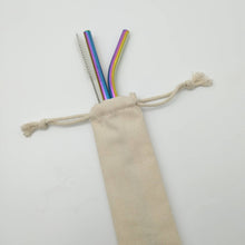 2 Stainless Steel Straws - With Bag and Brush